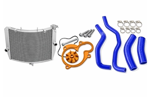 Radiatore, pompa acqua e manicotti per Kove